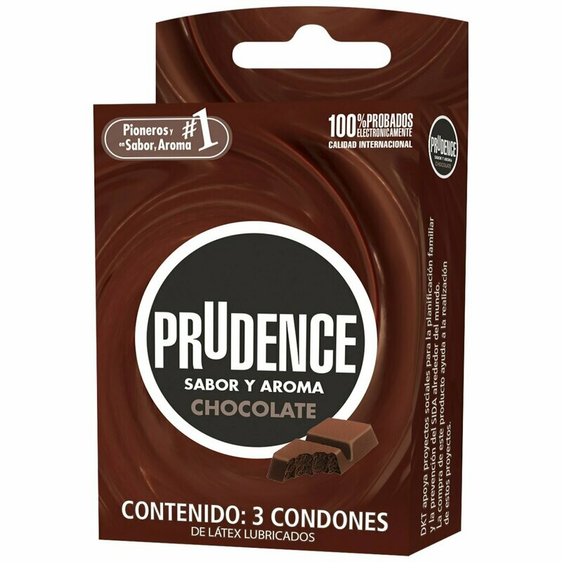 Prudence Chocolate 3 preservativos Prudence Chocolate 3 preservativos