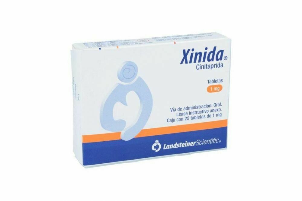 Xinida 1mg oral 25 Tabletas