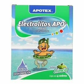 Electrolitos APO Limón Polvo Oral 4 Piezas