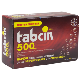 Tabcin 500 caja con 12 Tabletas Tabcin 500 caja con 12 Tabletas