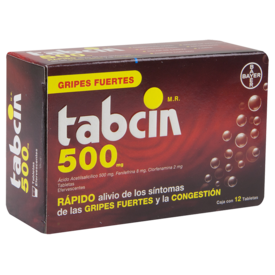 Tabcin 500 caja con 12 Tabletas