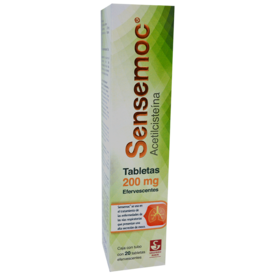 Sensemoc 200mg oral 20 Tabletas efervescentes