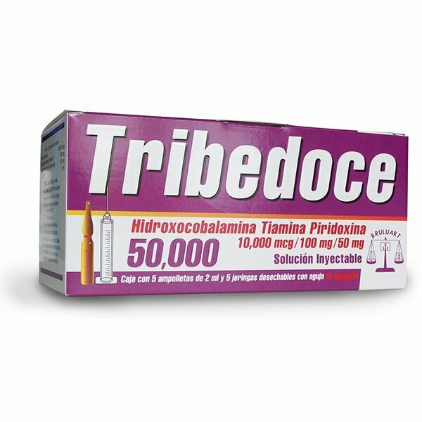 Tribedoce 50,000 Solución Inyectable 5 Ampolletas Tribedoce 50,000 Solución Inyectable 5 Ampolletas