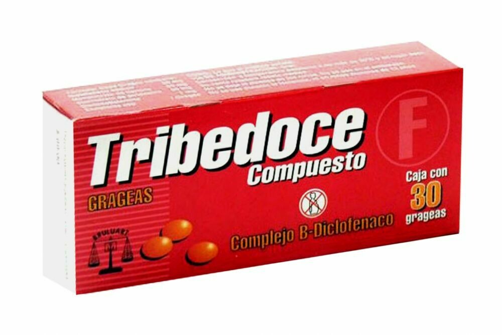 Tribedoce Compuesto oral 30 grageas