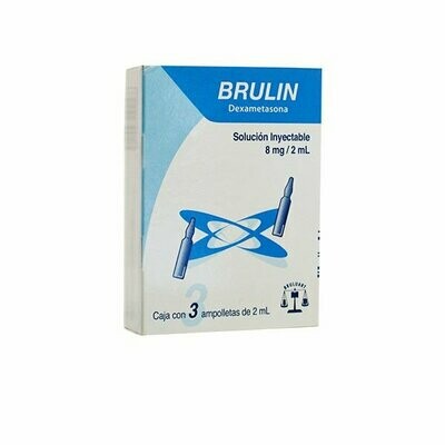 Brulin 8mg Solución Inyectable caja con 3 Ampolletas