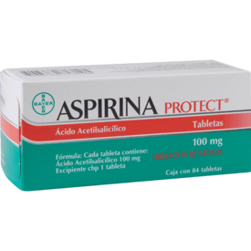 Aspirina Protect 100mg Oral 84 Tabletas Aspirina Protect 100mg Oral 84 Tabletas