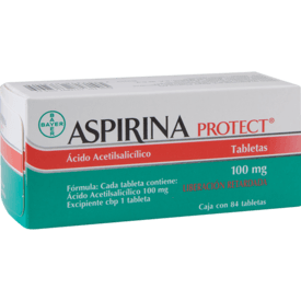 Aspirina Protect 100mg Oral 84 Tabletas