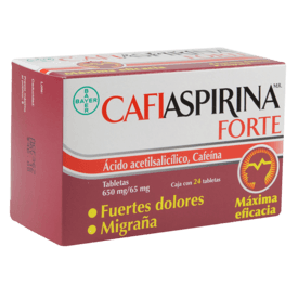 Cafiaspirina Forte Oral 24 Tabletas