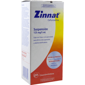 Zinnat 125mg oral Suspensión 50mL