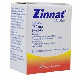 Zinnat 750mg Solución Inyectable 1 Ampolleta