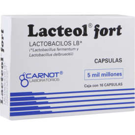 Lacteol Fort 5 mil millones oral 16 Cápsulas Lacteol Fort 5 mil millones oral 16 Cápsulas