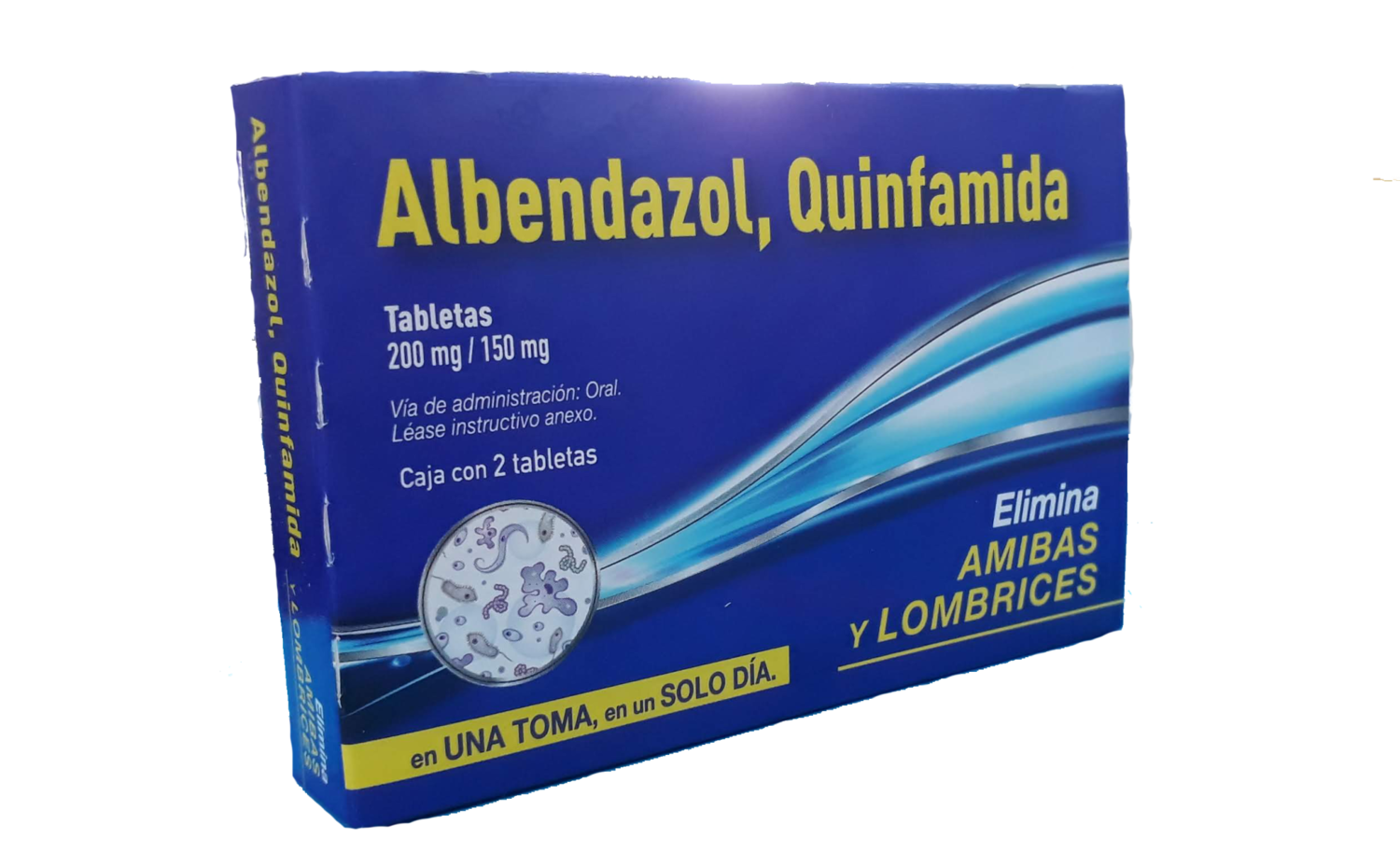 Albendazol, Quinfamida oral 2 Tabletas