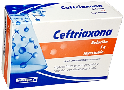 Ceftriaxona IM 1g Solución Inyectable Ceftriaxona IM 1g Solución Inyectable