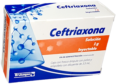 Ceftriaxona IM 1g Solución Inyectable