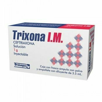 Trixona 1g IM Solución Inyectable 3.5mL Trixona 1g IM Solución Inyectable 3.5mL
