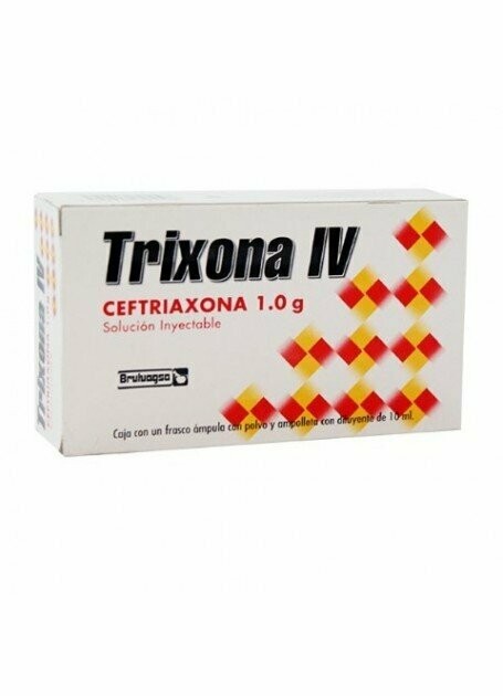 Trixona 1g Solución Inyectable IV con 10mL Trixona 1g Solución Inyectable IV con 10mL