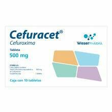 Cefuracet 500mg oral 10 Tabletas Cefuracet 500mg oral 10 Tabletas