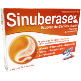 Sinuberase oral 12 Cápsulas