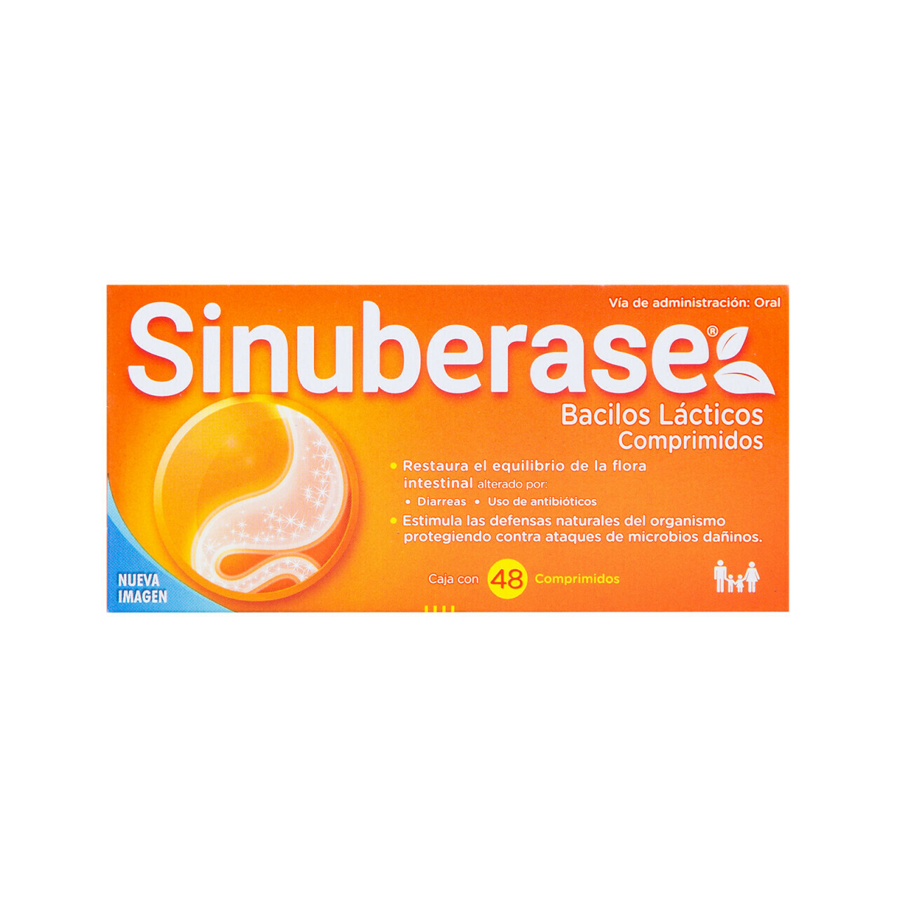 Sinuberase oral 48 comprimidos