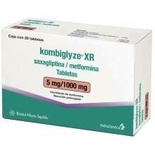 Kombiglyze XR 5/1000mg Oral 28 Tabletas Liberación prolongada