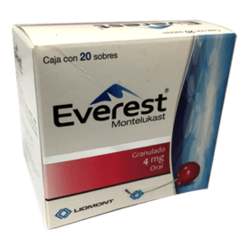 Everest 4mg granulado oral 20 Sobres