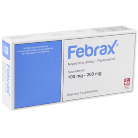 Febrax Rectal 5 Supositorios Febrax Rectal 5 Supositorios