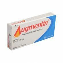 Augmentin 500mg caja con 20 Tabletas