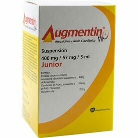 Augmentin 12h 400mg Suspensión oral 60mL