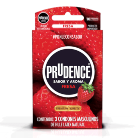 Prudence Fresa 3 preservativos