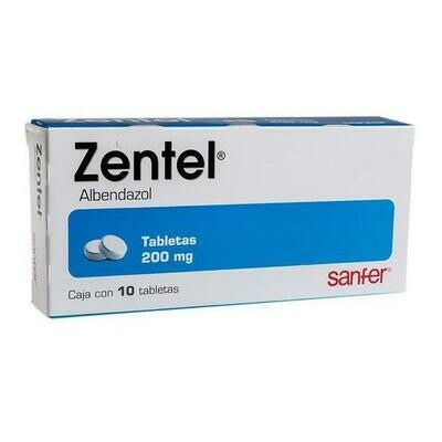 Zentel oral 10 Tabletas