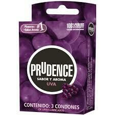 Prudence Uva caja con 3 preservativos