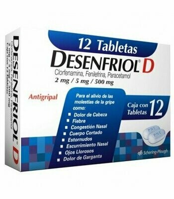 Desenfriol D oral 12 tabletas