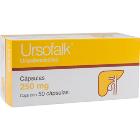 Ursofalk 250mg oral 50 cápsulas