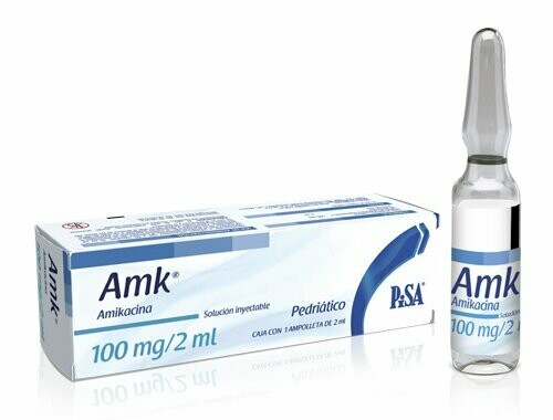 Amk 100mg Solucion Inyectable 1 Ampolleta Amk 100mg Solucion Inyectable 1 Ampolleta