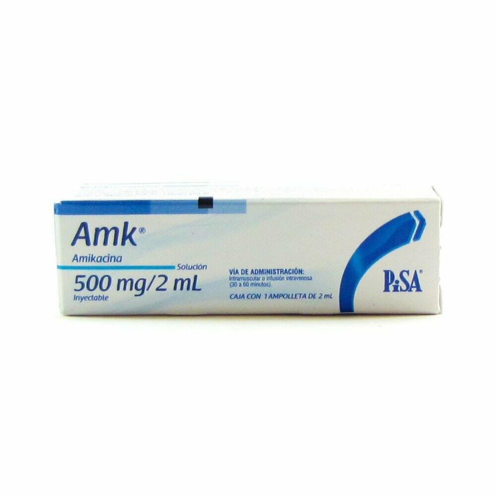 Amk 500mg  Solucion inyectable 1 Ampolleta