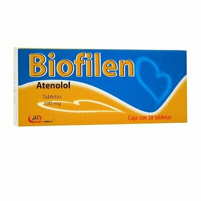 Biofilen 100mg oral 28 tabletas