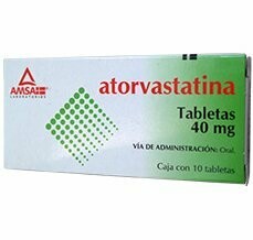 Atorvastatina Oral 40mg 10 Tabletas