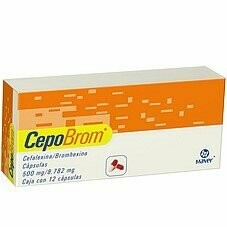 Cepobrom 500mg Oral con 12 Cápsulas