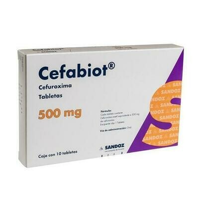 Cefabiot 500mg oral 10 Tabletas