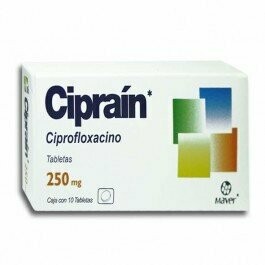 Ciprain 250mg oral 10 TABLETAS Ciprain 250mg oral 10 TABLETAS