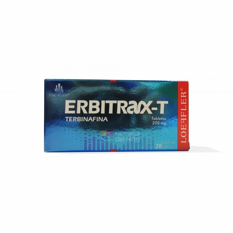 Erbitrax 250mg Caja con  28 Tabletas