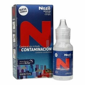 Nazil Contaminacion Solución oftalmica 15mL Nazil Contaminacion Solución oftalmica 15mL