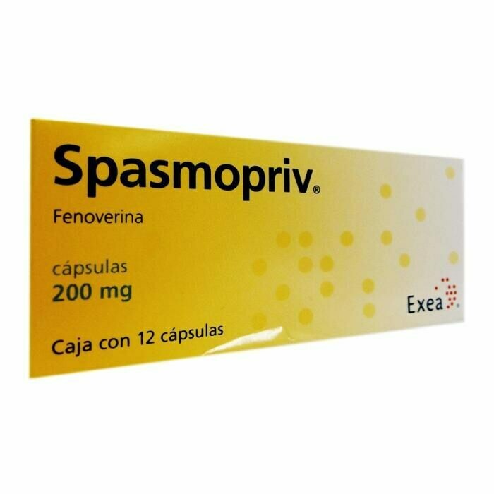 Spasmopriv 200mg Oral 12 Capsulas Spasmopriv 200mg Oral 12 Capsulas