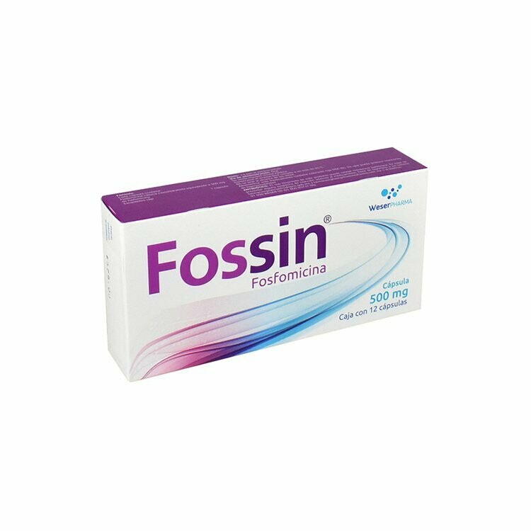 Fossin 500mg Oral 12 Capsulas