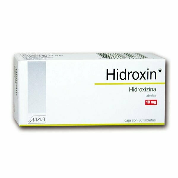 Hidroxin 10mg Caja con 30 Tabletas Hidroxin 10mg Caja con 30 Tabletas