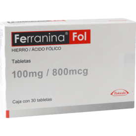 Ferranina Fol oral 30 Tabletas Ferranina Fol oral 30 Tabletas