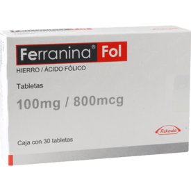 Ferranina Fol oral 30 Tabletas