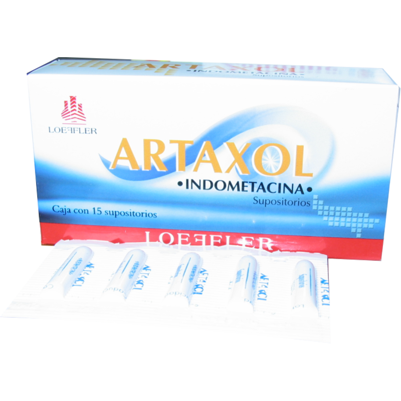 Artaxol 100mg 15 Supositorios Artaxol 100mg 15 Supositorios