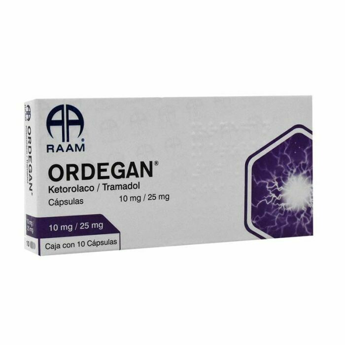 Ordegan 10/25mg oral 10 Capsulas Ordegan 10/25mg oral 10 Capsulas