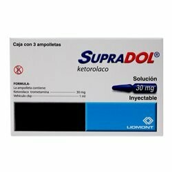 Supradol 30mg Solución Inyectable 3 Ampolletas Supradol 30mg Solución Inyectable 3 Ampolletas